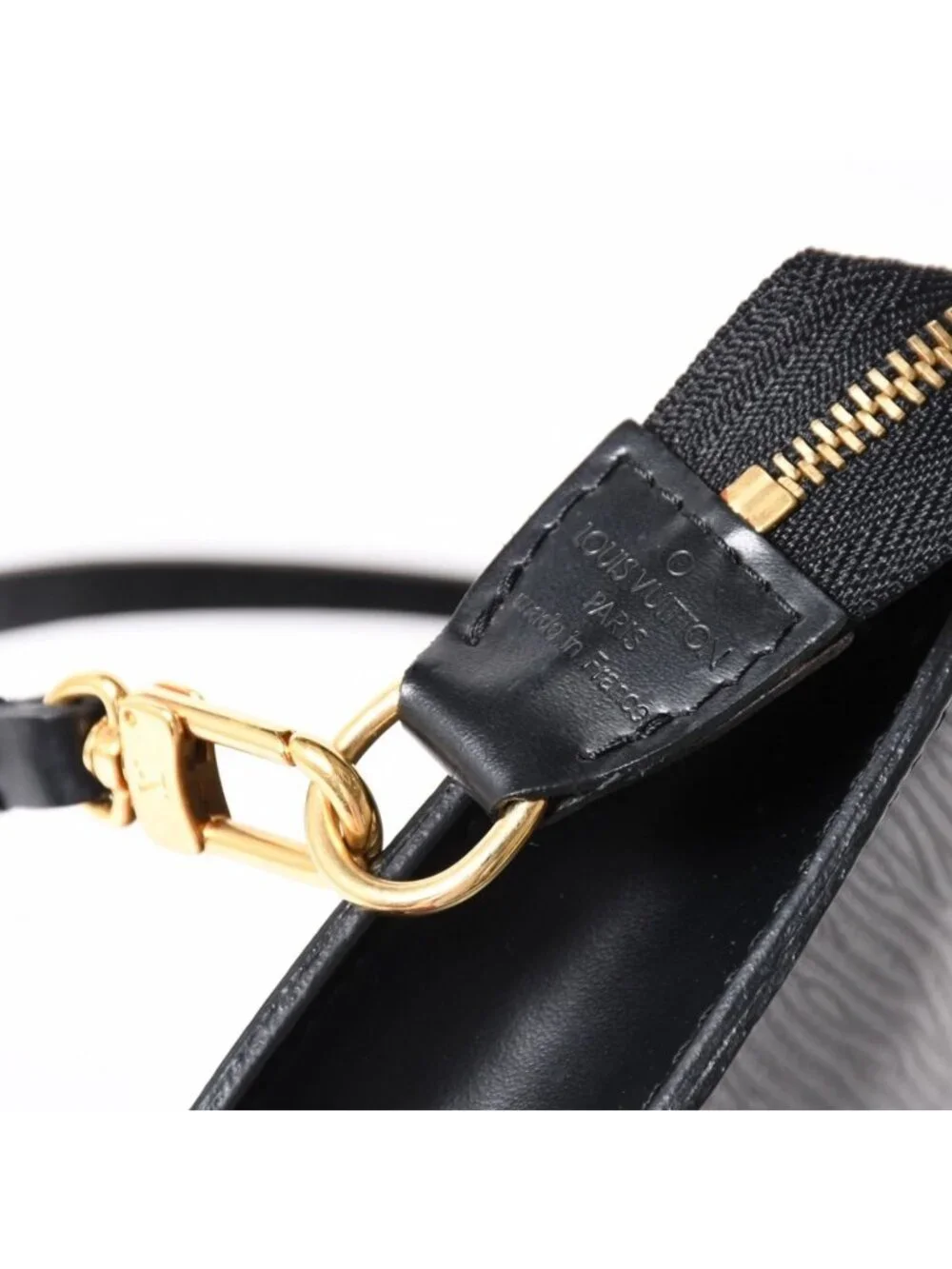 Louis Vuitton Pochette Accessoires Pouch Epi Black Gold